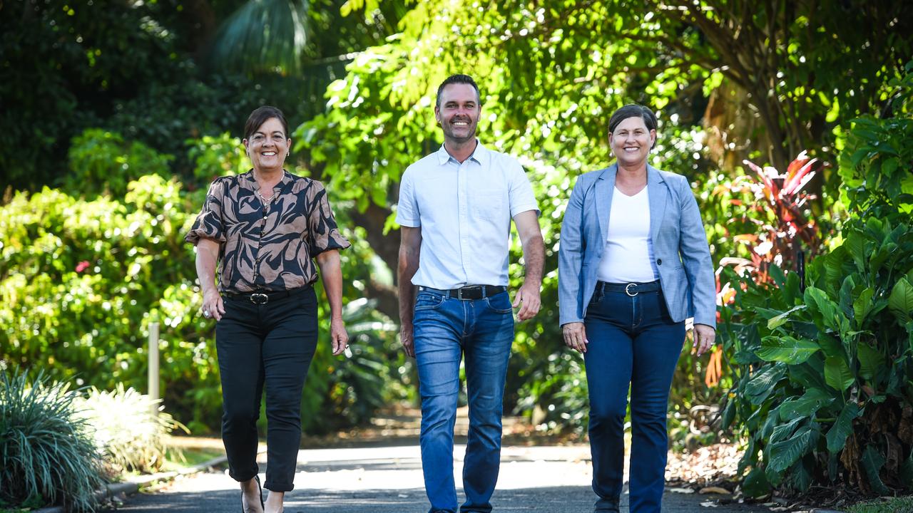 New Members of Parliament for Townsville. L-R Natalie Marr (Thuringowa), Adam Baillie (Townsville) and Janelle Poole (Mundingburra) Pic: Scott Radford-Chisholm