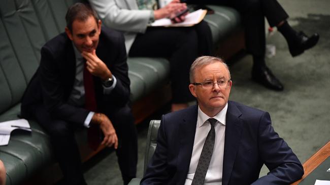 Leader of the Opposition Anthony Albanese during Question Time. Picture: Getty