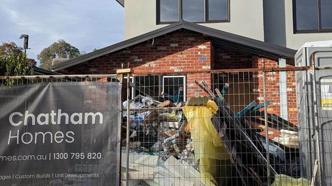 The rubbish that took a long time to clean from Hamish’s site. Picture: Supplied/news.com.au