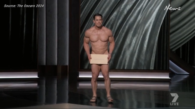 John Cena shocks Oscars as he presents award naked