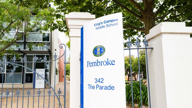 Pembroke School is in crisis after student footballers created a spreadsheet of fineable ‘offences’. Picture: NCA NewsWire / Morgan Sette