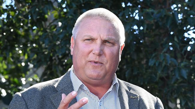 LNP candidate for Longman, Trevor Ruthenberg, is embroiled in a war over his military medal. Picture: AAP Image/Dave Hunt) NO ARCHIVING