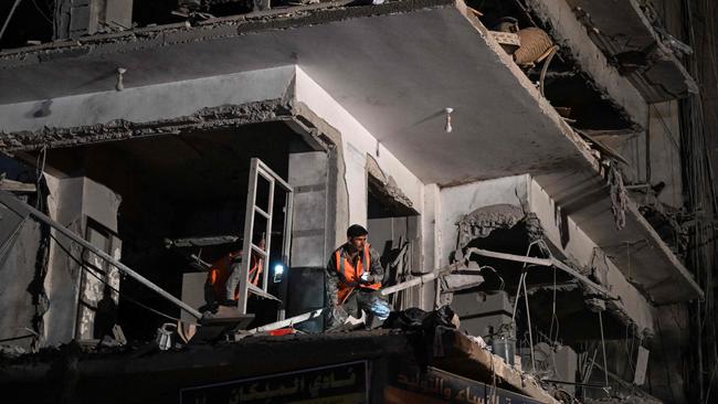 The IDF has targeted a residential building in Damascus. Picture: AFP.