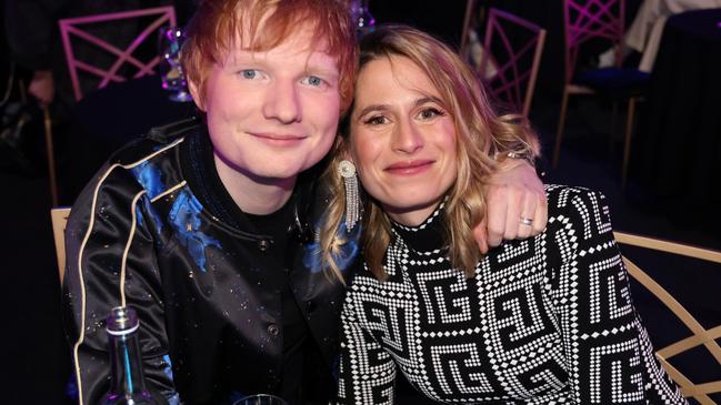 Ed and his wife. Picture: JMEnternational/Getty Images