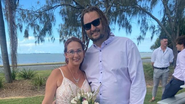 Sally and David on their wedding day. Picture: Supplied