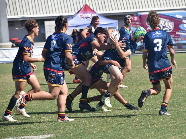 Rockhampton District Junior Rugby League CQ Club Challenge, under-15, Blackwater Crushers versus Brothers White, Browne Park, June 24, 2023.