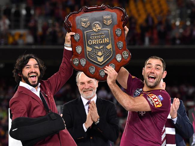 Johnathan Thurston (left) and Cameron Smith (right) were sent out winners in 2017.