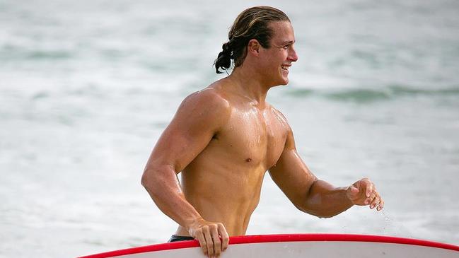 Aspiring professional surfer Logan Steinwede took his own life late last year. Photo: Jaxson Steinwede/Instagram.