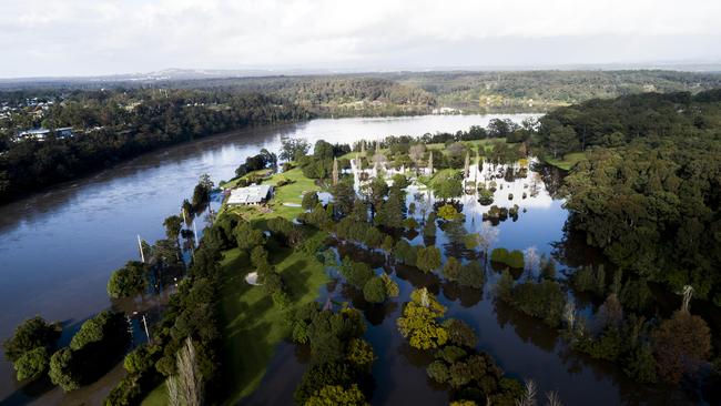 Shoalhaven River floods Nowra Golf and Recreation Club. Picture: Darren Leigh Roberts