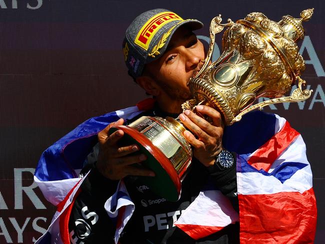 Lewis Hamilton took out the British Grand Prix. Picture: Mark Thompson/Getty Images