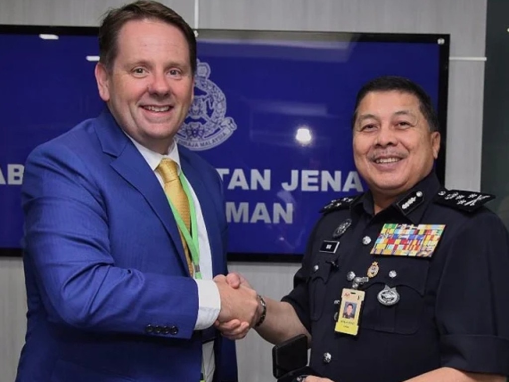 Top Malaysian cop Wan Ahmad Najmuddin bin Mohd had $300,000 seized by AFP when he tied to send money to his daughter who was studying a Masters degree in Australia. Picture Supplied