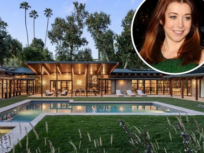 Alison Hannigan selling her Encino mansion. Picture: HiltonHyland