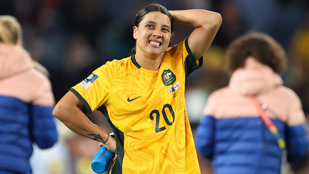 Sam Kerr is set for a lengthy period on the sidelines. (Photo by Brendon Thorne/Getty Images)