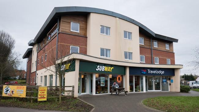 Piotr Kupiec had been working in this Subway store in Devizes which is just metres from a police station.