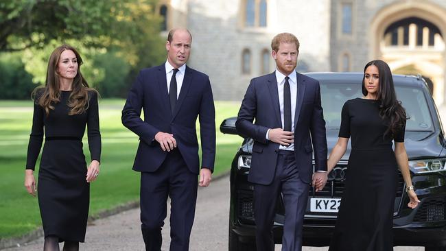 The former Fab Four put on a united front after the Queen’s death. Picture: Getty Images