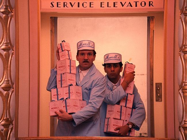 So much to love .... Ralph Fiennes (left) and Tony Revolori in a scene from film The Grand Budapest Hotel.