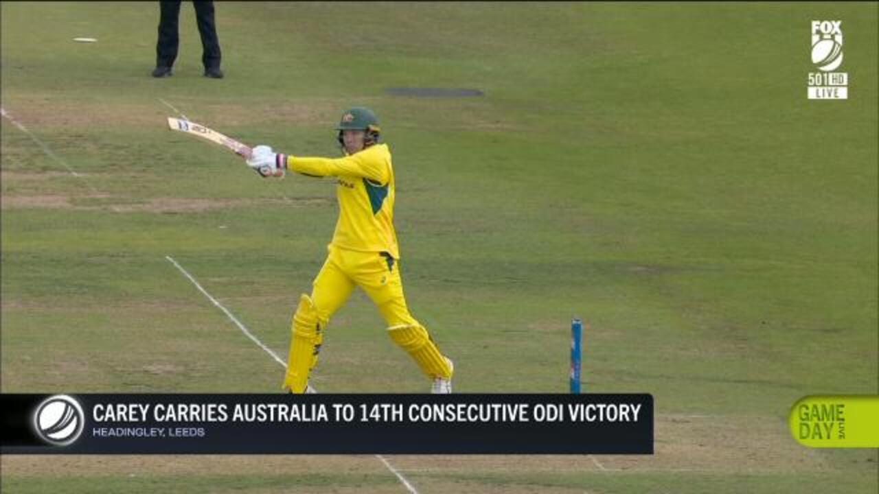 Carey carries Aussies to ODI victory