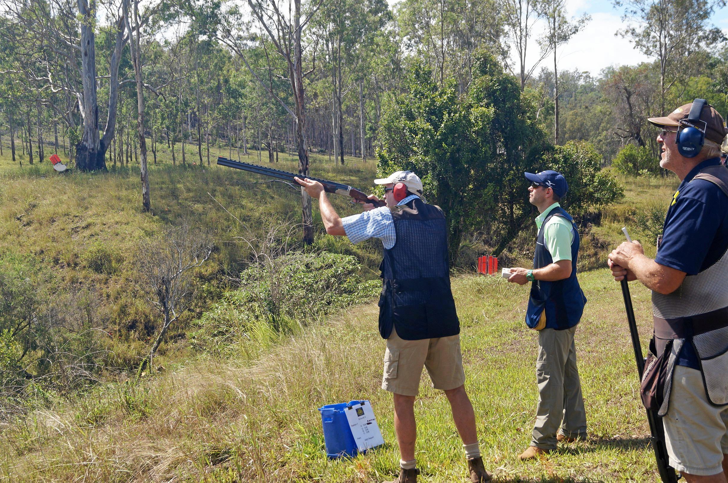 The Gympie Sporting Clays club hosted 40 of the state's most deadeye shooters for a State Selection Shoot at the Sexton grounds last Sunday. Picture: Contributed