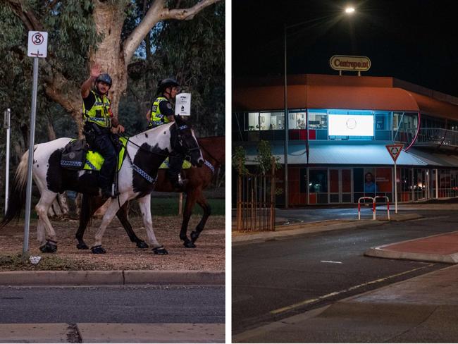 Eerie scenes in Alice Springs curfew