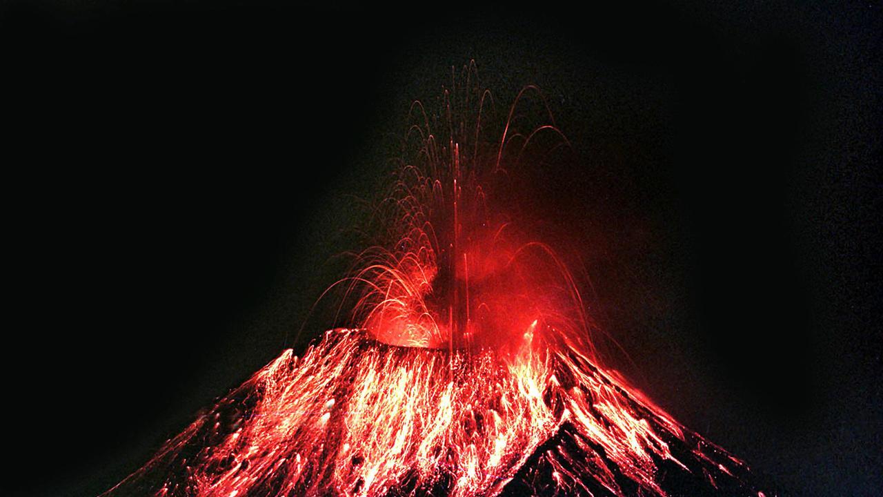 The Tungurahua volcano became active in 1999. Picture: AFP