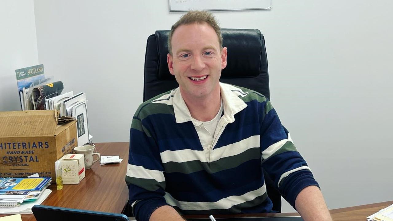 Mr Speirs posted a picture of himself at his Hallett Cove electorate office on Tuesday, skipping a two-day Liberal strategy meeting. Picture: Instagram / David Speirs