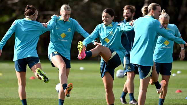 Even women playing at the highest level have been given either men’s or unisex kit to wear. Picture: William WEST/AFP