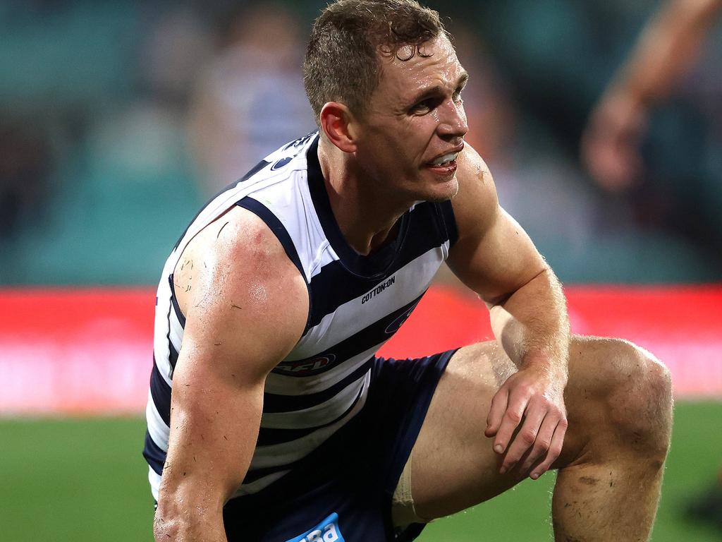 Joel Selwood has been in the wars.