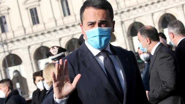 Italian Minister of Foreign Affairs Luigi Di Maio defended the decision to block vaccines to Australia. Picture: Getty Images.