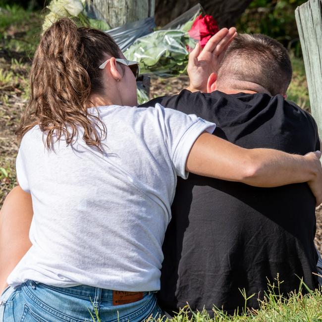 Friends of Liam mourn his death. Picture: Monique Harmer