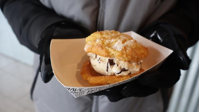 The Baked Bear ice-cream sandwich. Picture: Jennifer Ennion