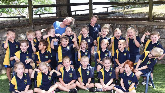 MY FIRST YEAR: Funny faces of Chatsworth State School Preps. Picture: Patrick Woods.