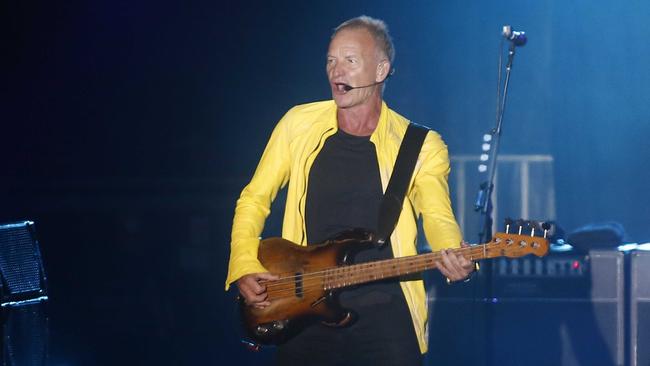 Sting resumed his My Songs world tour last year celebrating 45 years of hits. Picture: Getty.