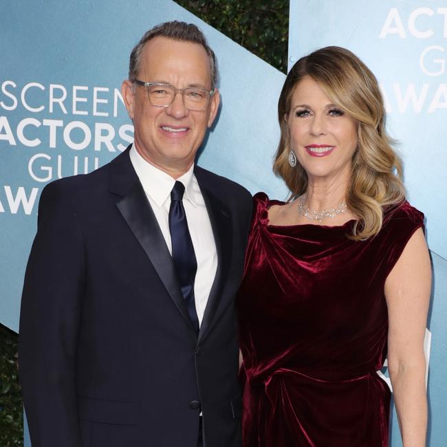 Tom Hanks and Rita Wilson at the Screen Actors Guild Awards earlier this year. Picture: Leon Bennett/Getty Images