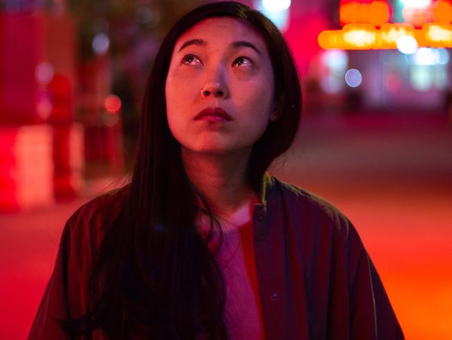 Awkwafina in a scene from the movie The Farewell.