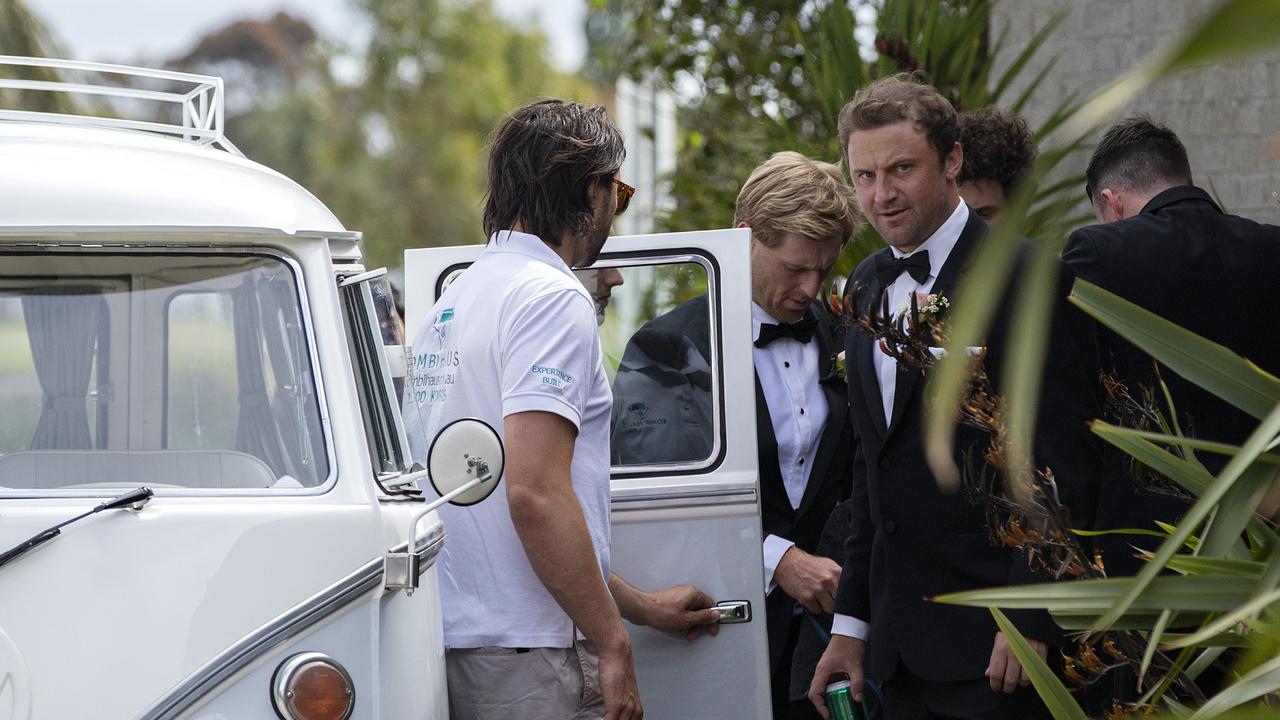 Gavrilova and Luke Saville exchanged nuptials at Albert Park's Greenfields. Picture: Sarah Matray