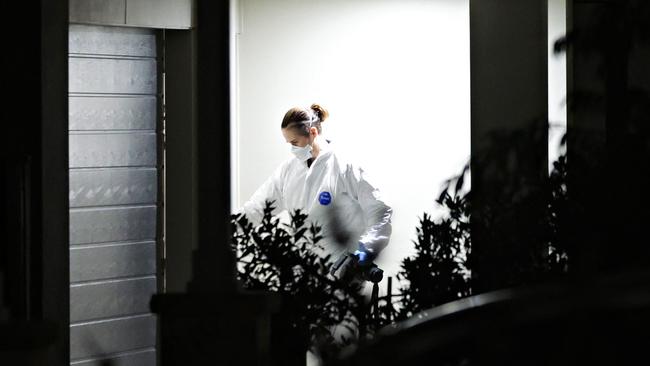 Forensic investigators on scene at a home in Boolaroo near Newcastle. Picture: Adam Yip / NCA NewsWire