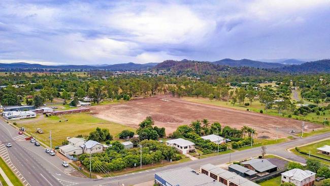 The Fernvale MHE site measures about 4.5ha with a combined street frontage to Bank Creek Road of approximately 160 metres and ground works have already been completed. Picture: Contributed