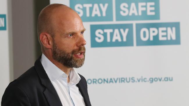 Victoria’s coronavirus testing chief Jeroen Weimar. Picture: NCA NewsWire/ David Crosling