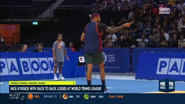 Nick Kyrgios loses against Dimitrov at World Tennis League