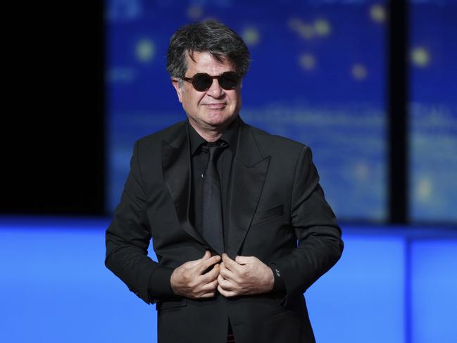 Director Jafar Panahi, winner of the Palme d'Or for the film 'It Was Just an Accident', during the awards ceremony of the 78th international film festival, Cannes, southern France, Saturday, May 24, 2025. (Photo by Lewis Joly/Invision/AP)