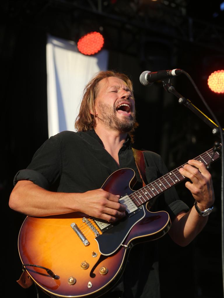 Josh Teskey sings to the adoring crowd. Picture: Mike Dugdale