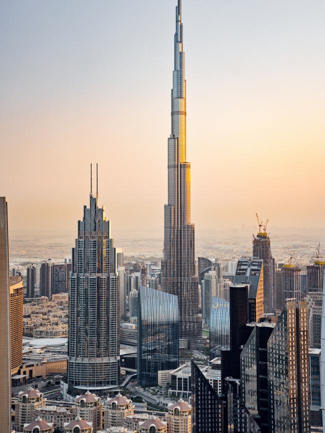 The Dubai skyline.