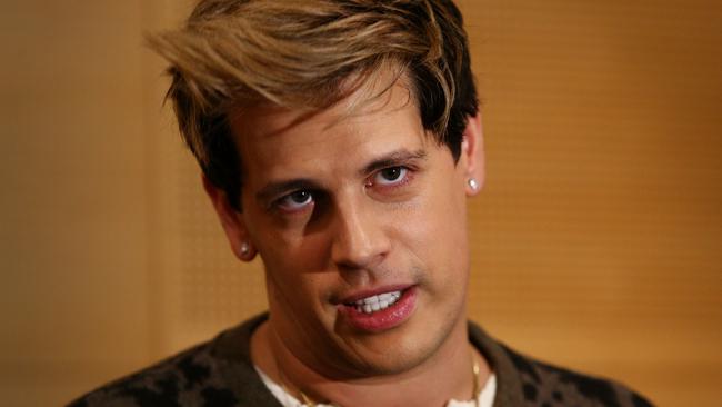 Milo Yiannopoulos will get his visa to visit Australia again, after a 2017 tour which included riots and an unpaid $50,000 bill. Picture: Lisa Maree Williams/Getty