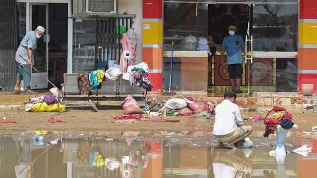 The aftermath of the cyclone in al-Suwaiq. Picture: Haitham Al-Shukairi/AFP