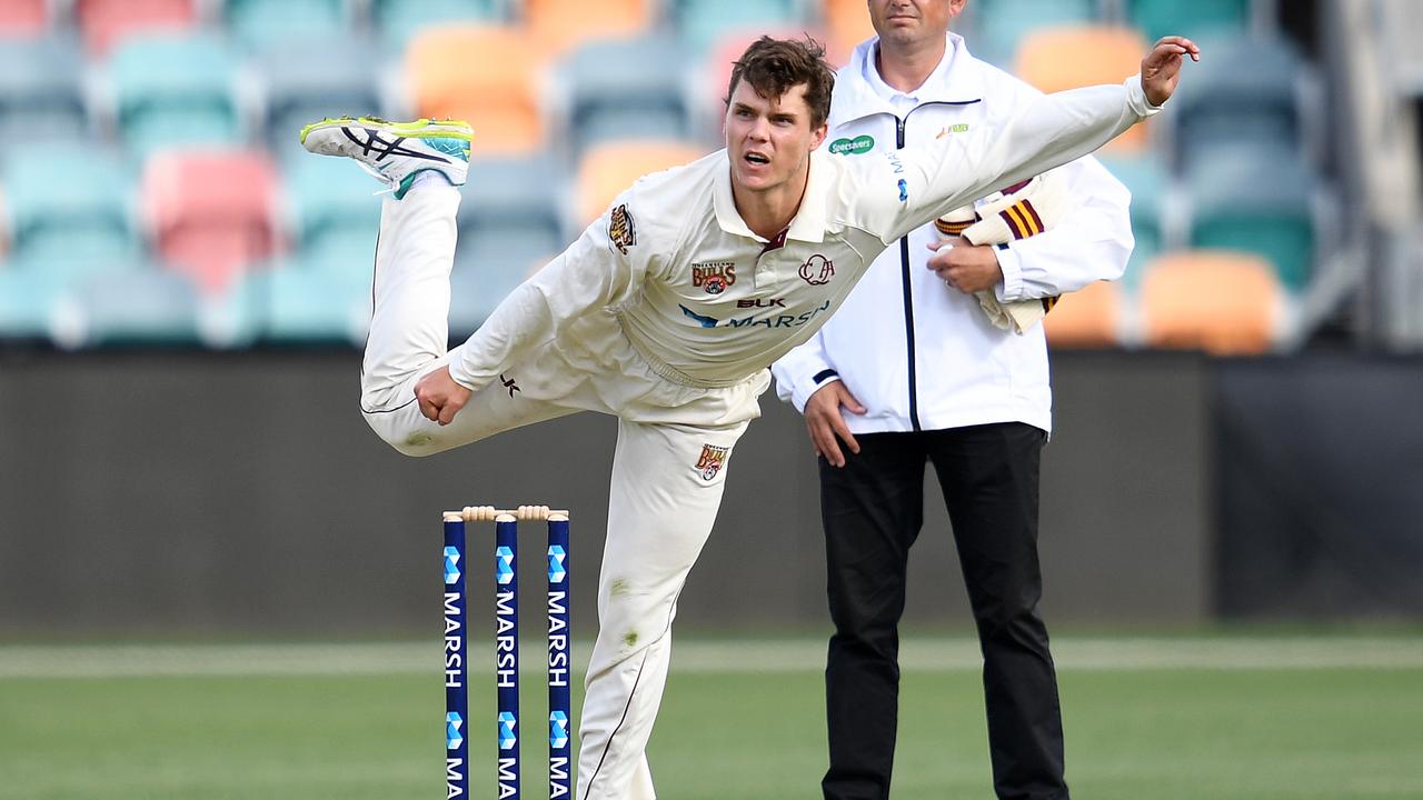 Mitch Swepson could be in the mix to play for Australia this summer at the SCG, should the selectors pick two spinners. Photo: Dan Peled