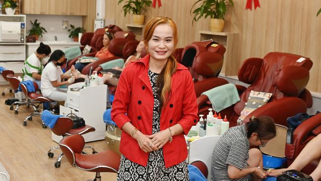 Tina Nguyen Koorts at New Sun Nails and Beauty at Caneland Central on May 14, 2023. Picture: Michaela Harlow