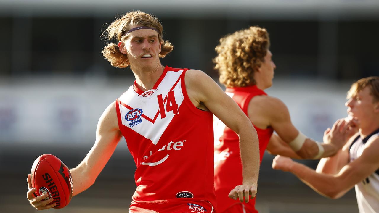 Mid-season draftee Hugo Hall-Kahan made a big impression for the Swans’ VFL team on Sunday. Picture: Getty Images