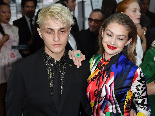 Anwar and Gigi Hadid at the 2018 CFDA Fashion Awards in New York last year. Picture: AFP 