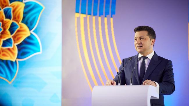 Yaroslav’s name has been invoked in an independence day speech by President Volodymyr Zelensky. Picture: AFP.