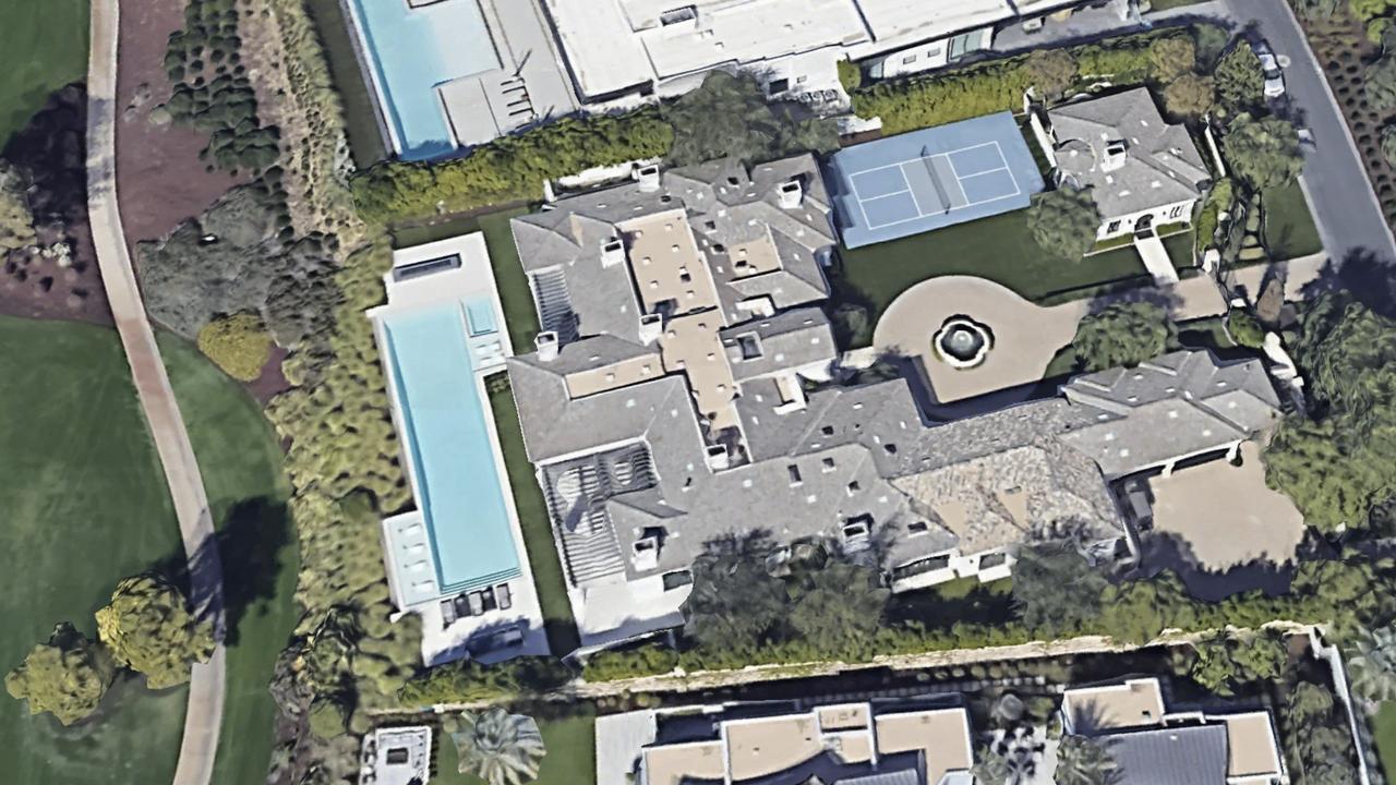 In 2023, the Biebers forked over a stunning La Quinta, California, home for $US16.6 million, making it their primary vacation residence. Picture: Google Maps